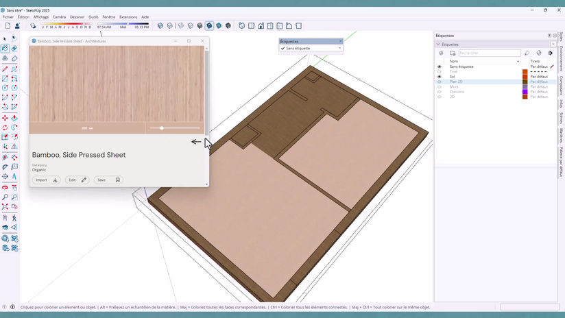 8. Appliquer des textures et délimiter des surfaces